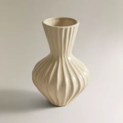 JARRÓN PEQUEÑO CERÁMICA ESMALTADA RAYAS - Jarrones, Uruguay | Zara Home