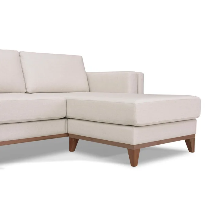 Sillón Con Chaise 3 Cuerpos Tela-premium Blanco Easy Clean Luxor Premium Hueso en Beige - Sillones y sofás, Uruguay | Divino, vista 6