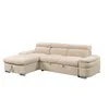 Rinconera cama Nikos - Tela Microfibra - Chaise izquierdo - City 102 (Beige) en Beige - Sillones y sofás, Uruguay | NYR, vista 2 de 4