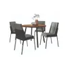 Juego de Comedor Star Redonda 4 sillas - Negro en Negro - Sillas, Uruguay | Ecowood, vista 1 de 4