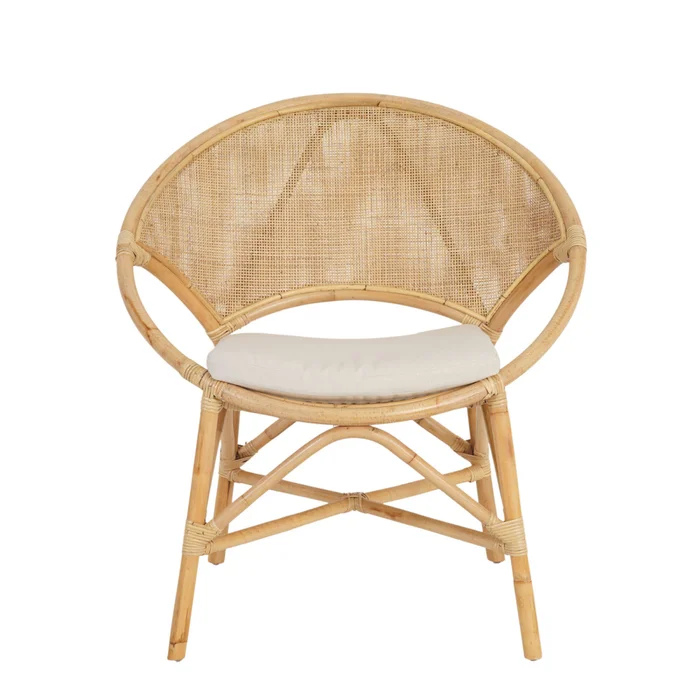 Butaca Rattan Natural-beige Nala Natural en Madera natural - Sillones y sofás, Uruguay | Divino, vista 3