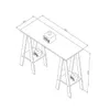 Escritorio con Caballetes - Pop Self Eco en Blanco - Escritorios y sillas de escritorio, Uruguay | Delta Center, vista 4 de 4