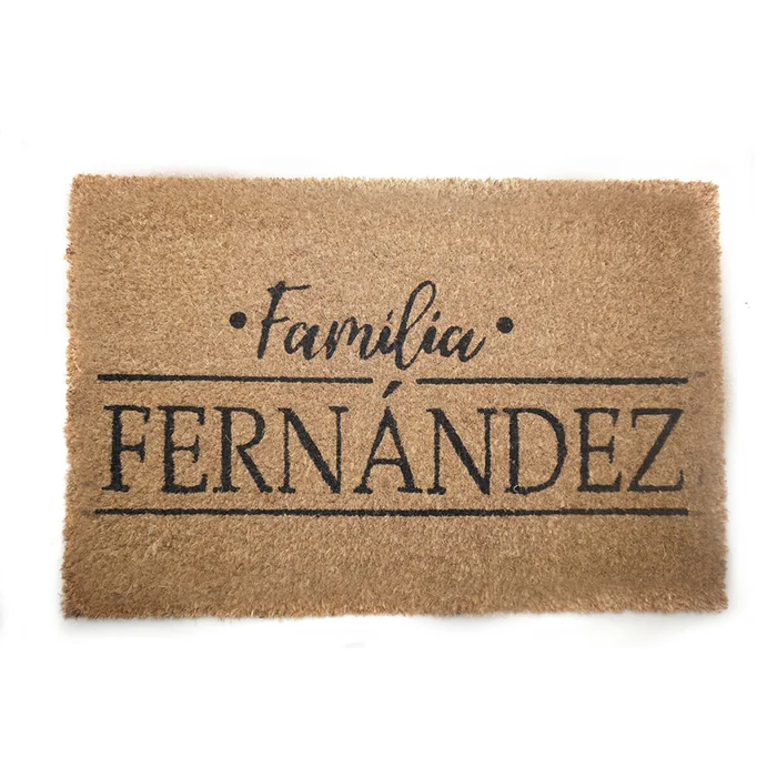 FELPUDO DE COCO 40X60CM H.1.5CM FAMILIA FERNANDEZ en Marrón - Textiles, Uruguay | Decohogar, vista 2