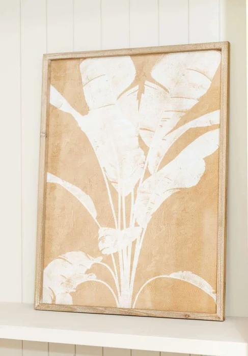 CUADRO PALMA BEIGE 2 - 80 X 60 CMS en Beige - Decoración de pared, Uruguay | La Iberica, vista 2