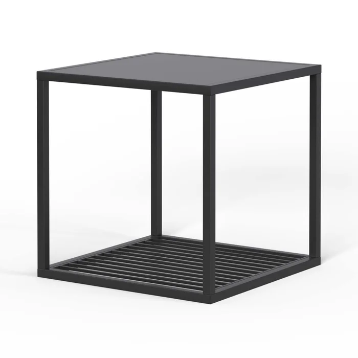 Mesa Lateral Metal Negro Olivia en Negro - Mesas de living, Uruguay | Divino, vista 2