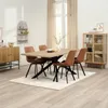 Mesa de comedor NORTOFT 95x200 roble/negro en Roble/negro - Mesas de comedor, Uruguay | JYSK, vista 4 de 5