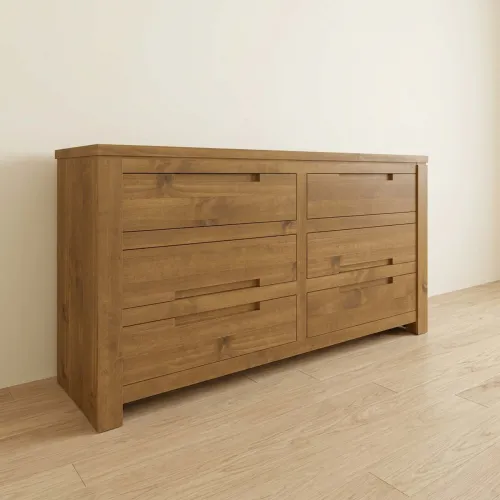 Comoda Madera Natural-beige Fresno en Madera natural - Cómodas, Uruguay | Divino