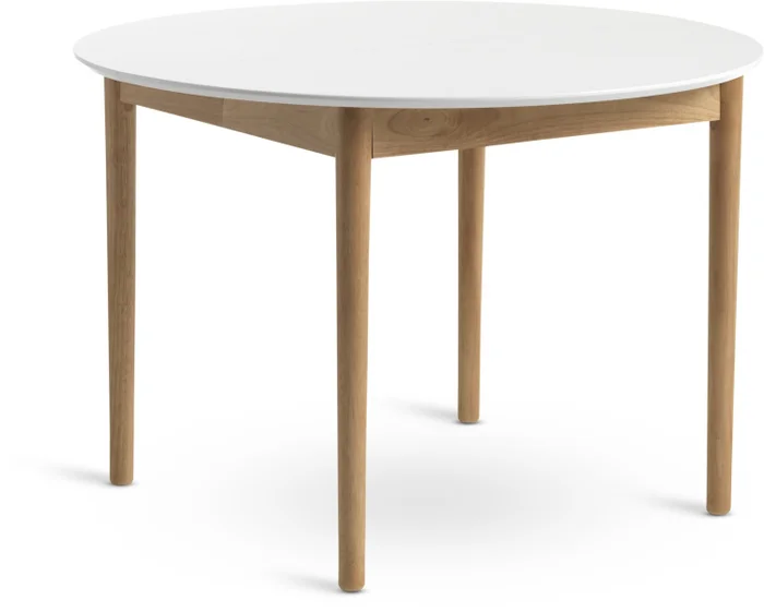 Mesa de comedor MARSTRAND Ø110/110x200 bl en Blanco/natural - Mesas de comedor, Uruguay | JYSK, vista 2