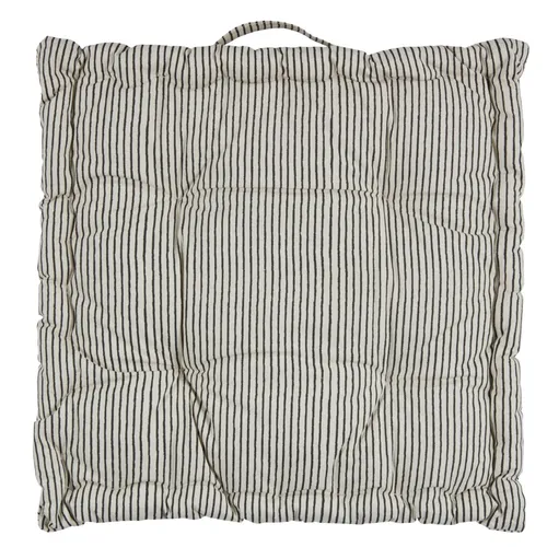 Almohadón de asiento PIL 40x40x7 beige/negro en Negro/beige - Textiles, Uruguay | JYSK