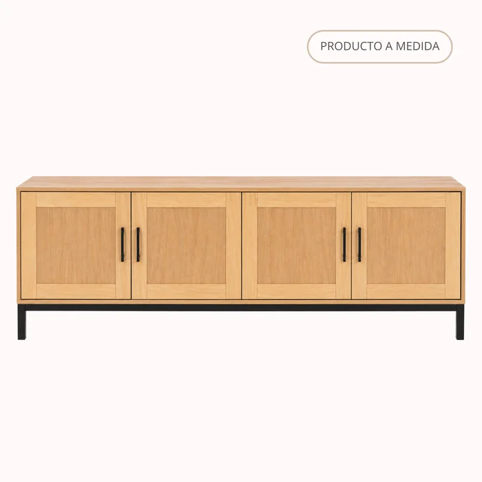 RACK NOBLE en Madera natural - Muebles para TV, Uruguay | Forum Design