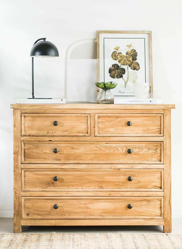 COMODA DE OLMO MACIZO en Madera natural - Cómodas, Uruguay | La Iberica, vista 3