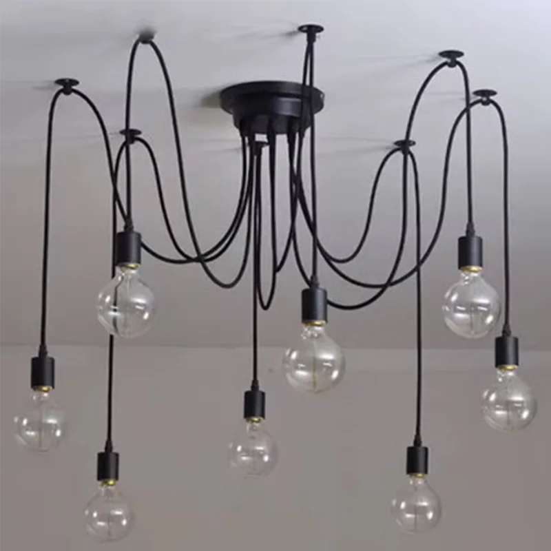 Luminaria colgante de techo 8 lamparas en Negro - Lámparas colgantes, Uruguay | Decotech, vista 3