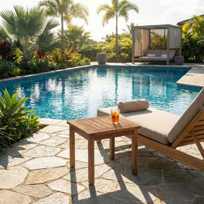 Mesa de Patio - Ipanema - Nogueira en Marrón - Muebles para el exterior, Uruguay | Rústico Hogar, vista 2