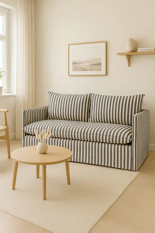 Sofá con funda a rayas en Multicolor - Sillones y sofás, Uruguay | Pieza Clave, vista 5