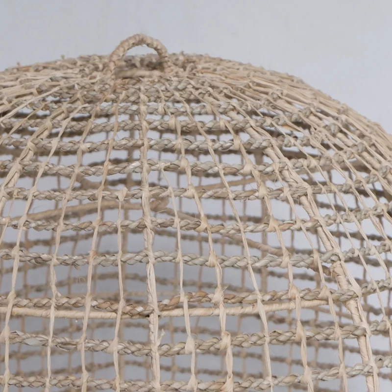 Lámpara de Abacá y Hierro Milo Grande | Casakos en Madera natural - Lámparas colgantes, Uruguay | Casakos, vista 5
