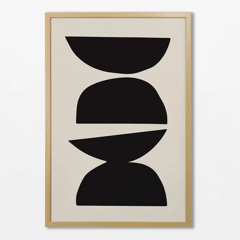 Abstractos Neutros - Serie N.13 en Multicolor - Láminas, Uruguay | La Cuadrería