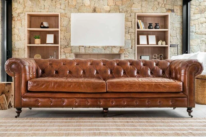 SILLON CHESTERFIELD - CUERO ITALIANO - XL en Marrón - Sillones y sofás, Uruguay | La Iberica, vista 2
