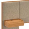 Respaldo 2 plazas con mesa de luz Tapizado Full - Nordik - Marrón en Marrón - Respaldos de cama, Uruguay | Ecowood, vista 3 de 3