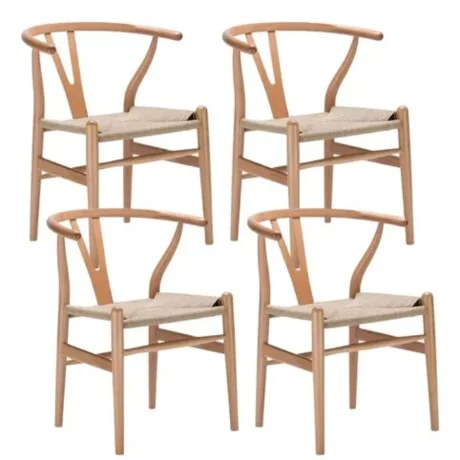 Promo 4 Sillas Wishbone en Madera natural - Sillas, Uruguay | La Cueva Muebles, vista 9