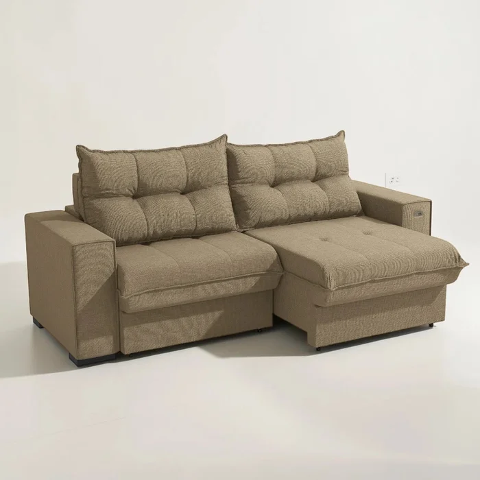 Sofa Dorian 236CM - Retractil/Reclinable en Beige - Sillones y sofás, Uruguay | Balton, vista 14
