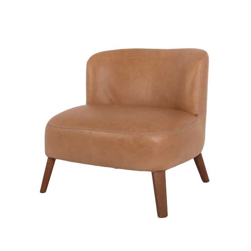 Butaca Cuero-100-natural Marron Vita Camel en Beige - Sillones y sofás, Uruguay | Divino, vista 3