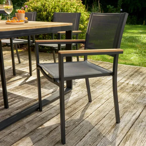 Silla Persea Antracita en Gris - Muebles para el exterior, Uruguay | Naterial Uruguay