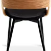 Silla de comedor HVIDOVRE tela negro/roble en Roble/negro - Sillas, Uruguay | JYSK, vista 3 de 5
