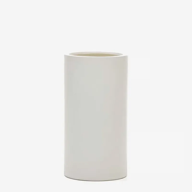 Macetero Aiguablava de cemento - negro Ø 42 cm en Blanco - Muebles para el exterior, Uruguay | Kavehome