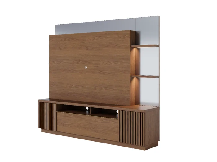 Home theatre Niteroi en Madera natural - Muebles para TV, Uruguay | Arquetipo, vista 3
