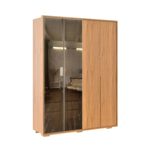 Ropero Puertas Batientes Reflect 1.8 - Nordik - Marrón en Marrón - Roperos y placares, Uruguay | Ecowood