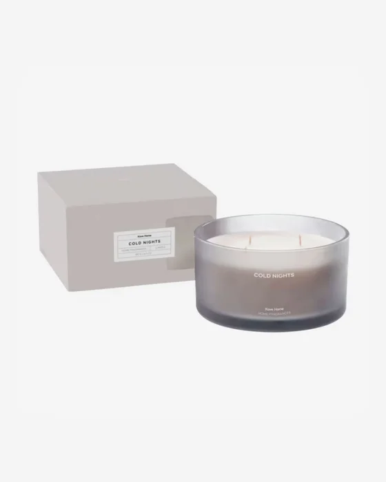 Vela aromática Cold Nights gris 600 gr en Gris - Velas y Portavelas, Uruguay | Kavehome