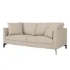 SOFA JOHNNY 180X90X92CM TELA GRIS CLARO - Sillones y sofás, Uruguay | Vinibel, vista 2 de 2