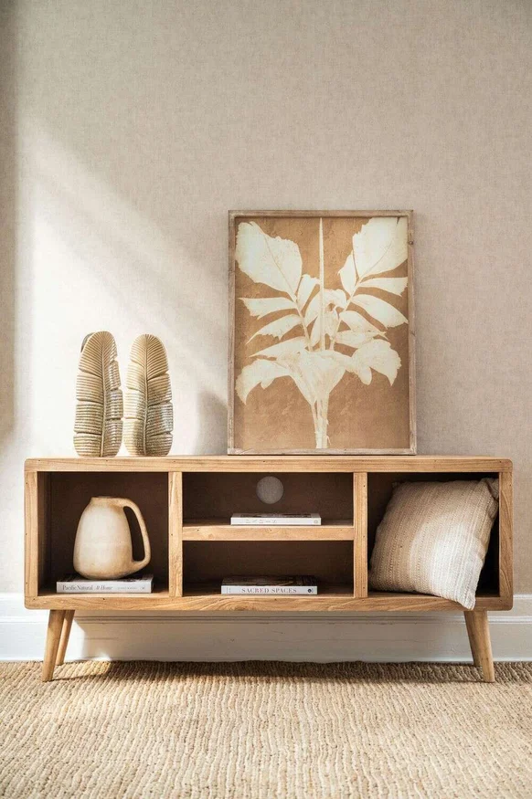 CUADRO PALMA BEIGE 1 – 80 X 60 CMS en Beige - Decoración de pared, Uruguay | La Iberica, vista 2