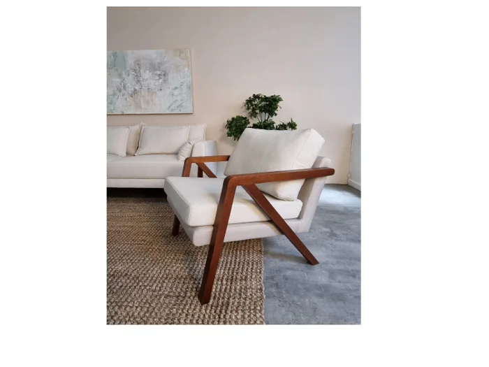 Butaca NINA - Beige en Beige - Butacas, banquetas y puffs, Uruguay | Finkel, vista 3