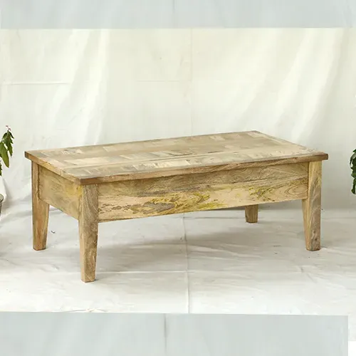 M73 Mesa ratona elevable 120x65x45 en Madera natural - Mesas de living, Uruguay | Victoriana