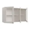 Aereo Alacena Cocina 3 Puertas Con Vidrio Mdf en Blanco - Butacas, banquetas y puffs, Uruguay | Soy Hogar, vista 4 de 6