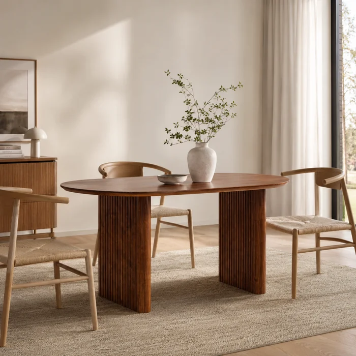 Mesa De Comedor Moma - Garapa en Marrón - Mesas de comedor, Uruguay | Casa Brava, vista 2