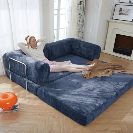 Sillón Cama 3 Cuerpos CloudNest - Azul en Azul - Sillones y sofás, Uruguay | La Cueva Muebles, vista 19