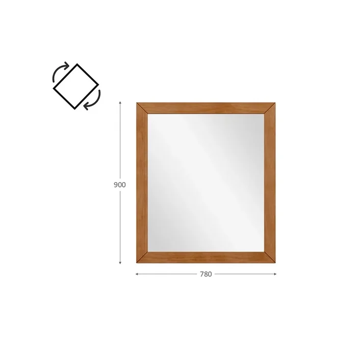 ESPEJO FINESTRA CON MOLDURA PRATA 78 X 90 2816 FN - Bibliotecas, Uruguay | Rosas Hermanos, vista 2