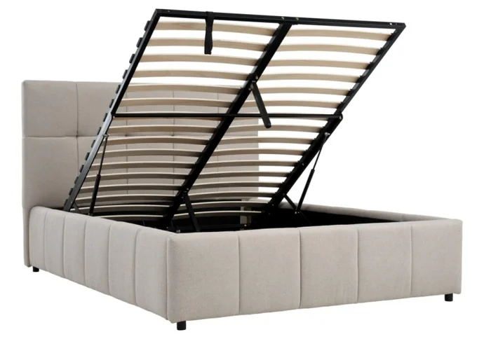 Estructura cama VEMMELEV 2 Plazas 140x190 beige en Beige - Dormitorio, Uruguay | JYSK, vista 2