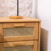 Mesa de Luz Madera de Pino y Rattán Natural - Linea Yakarta - Mesas de luz, Uruguay | Berna home, vista 5 de 8