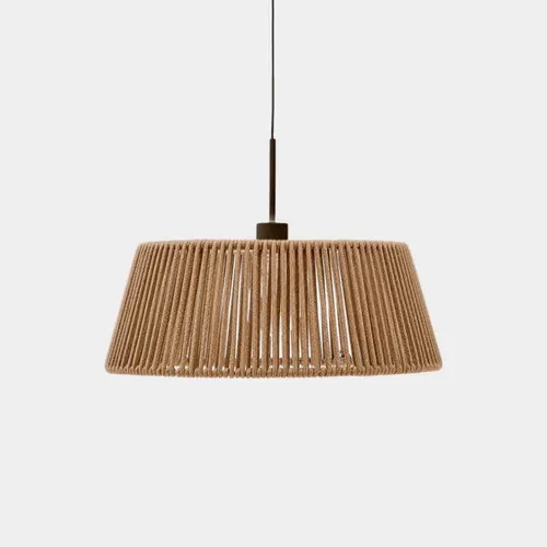 Pantalla para lámpara de techo Aldet de cuerda jaspeada beige Ø46 cm en Beige - Muebles para el exterior, Uruguay | Kavehome