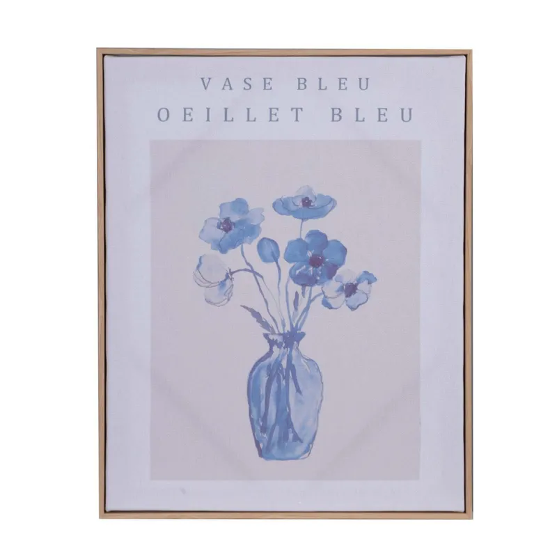 Cuadro 40x50cm Papel Azul Bleu I en Azul - Decoración de pared, Uruguay | Divino