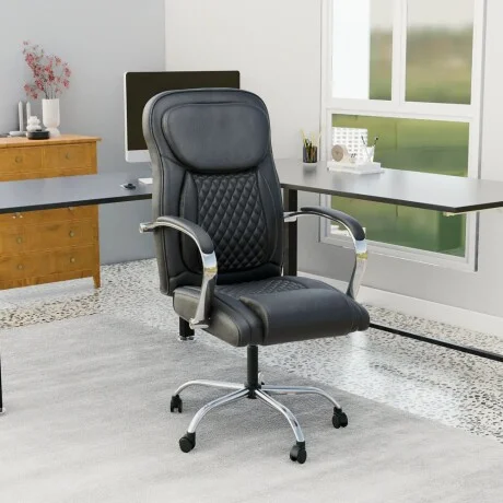 Silla de oficina Stratus 360 Negra en Negro - Sillas de escritorio, Uruguay | La Cueva Muebles, vista 9