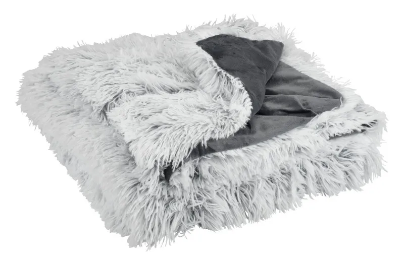 Manta LOTUS 135x195 blanco/gris en Gris - Textiles, Uruguay | JYSK