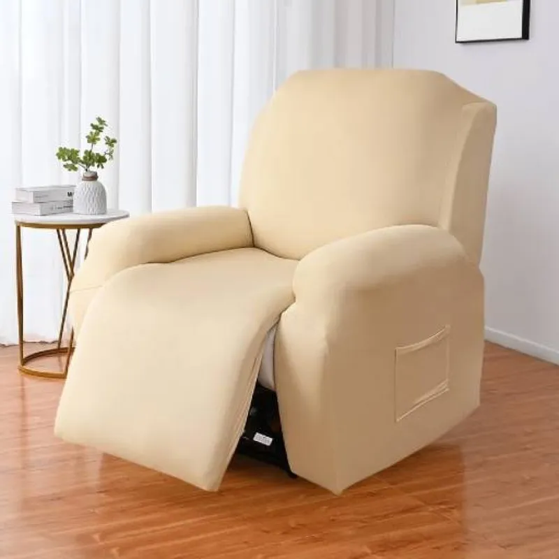 Funda sillón reclinable 1 cuerpo lisa - crema en Beige - Textiles, Uruguay | Buho Store