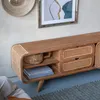 APARADOR 120x39x50CM MDF/RATTAN en Madera natural - Aparadores y recibidores, Uruguay | Koz, vista 3 de 4