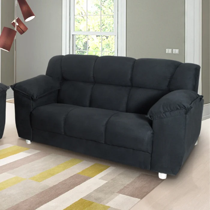 Juego De Living Sofa 2 Y 3 Cuerpos Tapizados En Tela en Negro - Sillones y sofás, Uruguay | Soy Hogar, vista 6