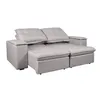 Sofa Retractil 3 Cuerpos Tela Gris Atlanta Gris Osc en Gris - Sillones y sofás, Uruguay | Divino, vista 4 de 9