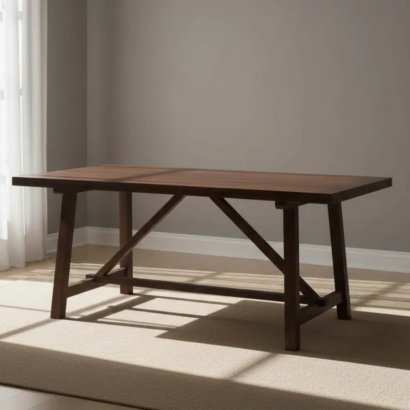 Mesa De Comedor Madera-de-mango Marron Farm en Marrón - Mesas de comedor, Uruguay | Divino